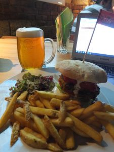 lunch and a beer