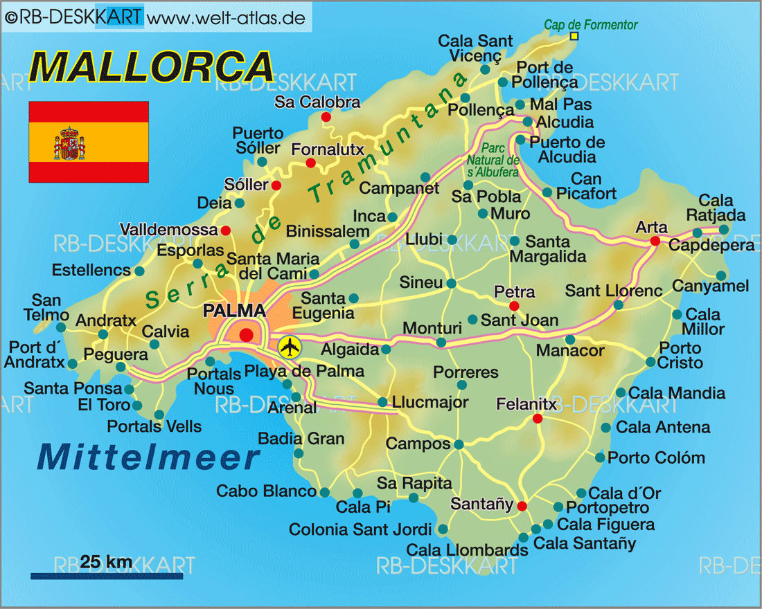 Mallorca map