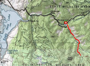 Clear Creek Hike route