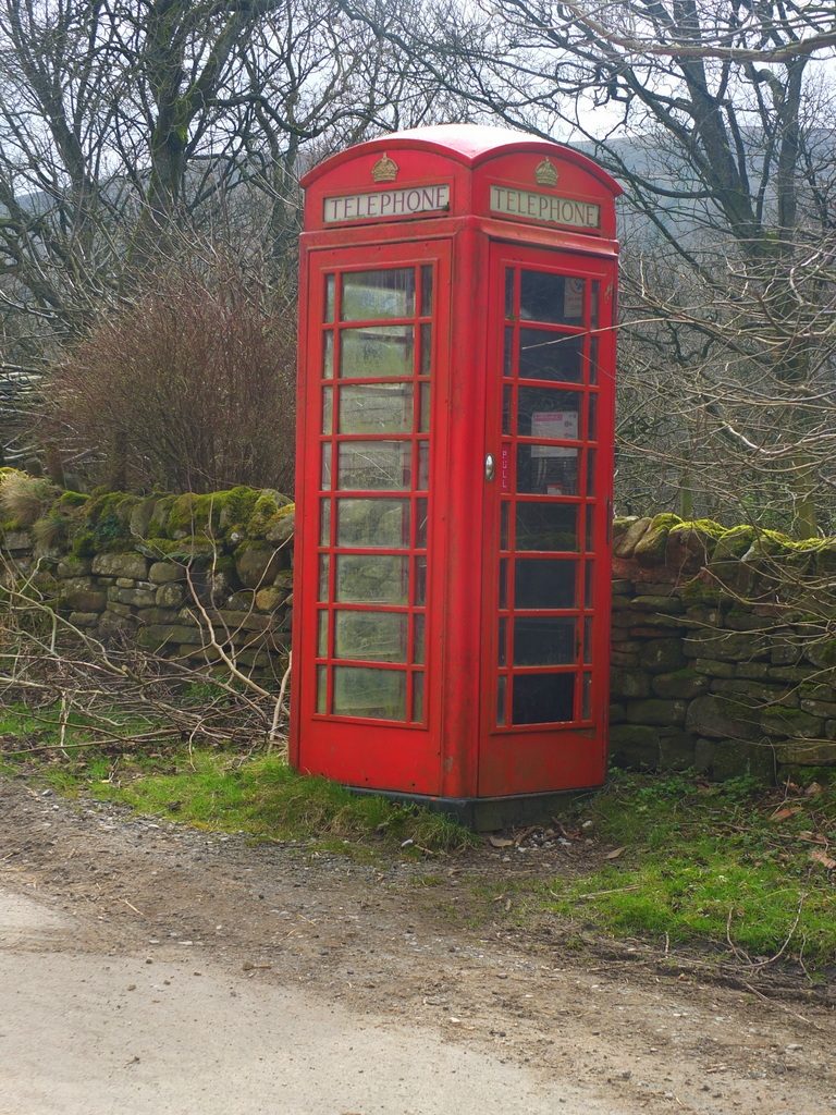 pay phone along the Pennine Way pay phone
