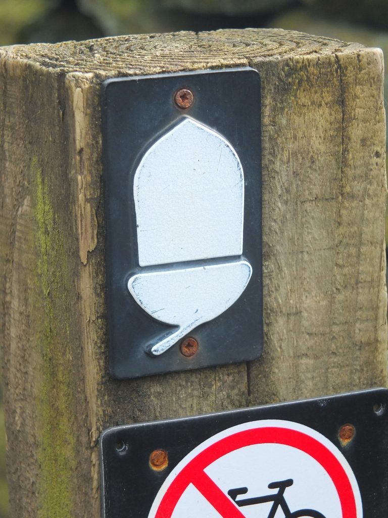 The trail marker symbol of The Pennine Way The Pennine Way