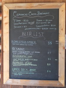 Coyote Creek Brewery Offerings