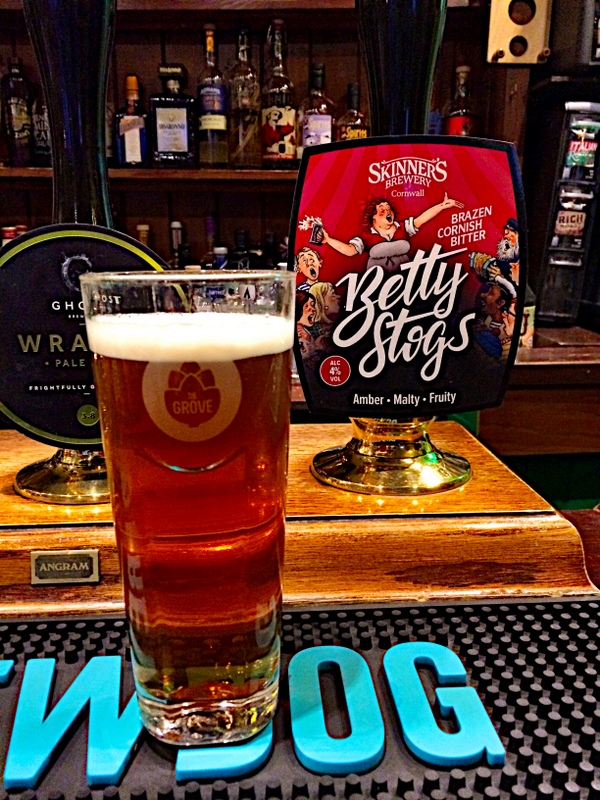 Skinners Betty Stogs at the Grove (Cornwall Brewery)