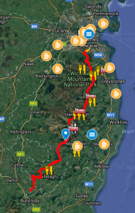Wicklow Way Route Map