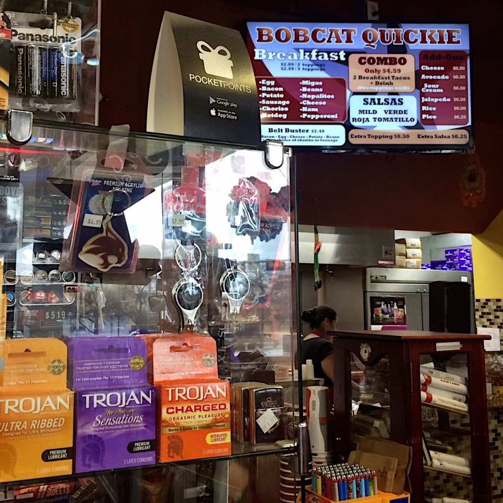 Exxon Tacos - home of the Bobcat Quickie