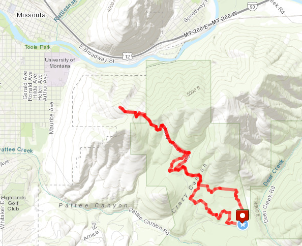 Mount Sentinel - Pattee Canyon Hike