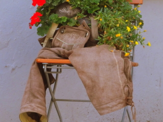 unique flower pot from lederhosen unique flower pot from lederhosen