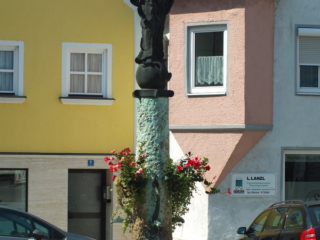 fountain in Abensberg center fountain in Abensberg center