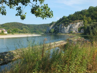 on the Danube bikeway on the Danube bikeway