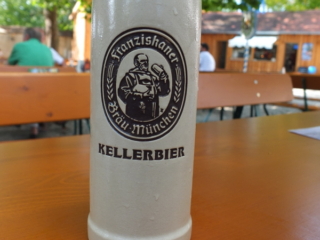 Franzikaner Kellerbier at Kloster Biburg Biergarten Franzikaner Kellerbier at Kloster Biburg Biergarten