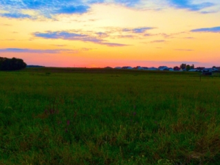sunset ride through the fields sunset ride through the fields