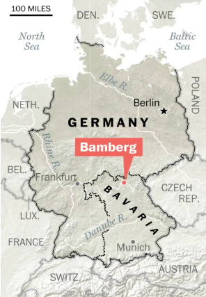 location of Bamberg in Germany