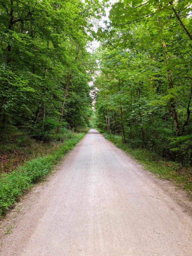 along the route