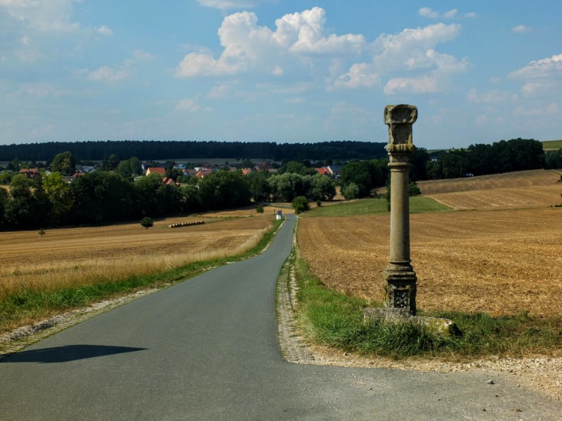 section of route on country road
