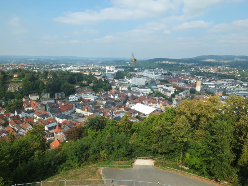 West view from Plassenberg Castle