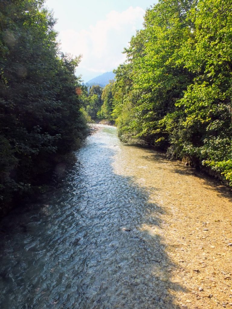 Partnach flowing through Garmisch