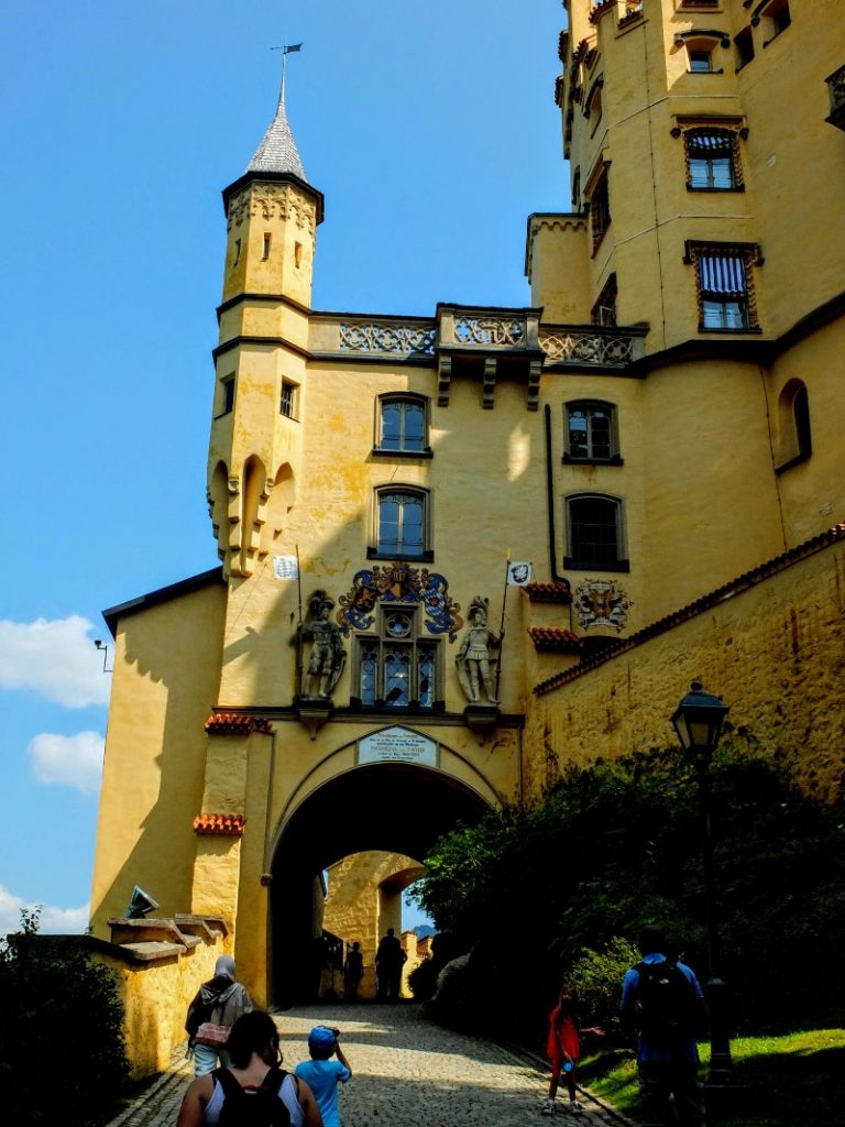 entering Schloss Hohenschwangau