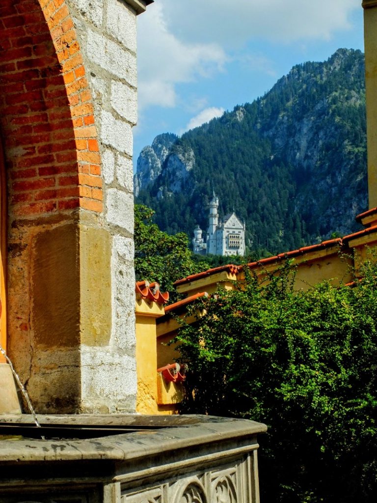 Neuschwanstein Castle viewed from Schloss Hohenschwangau