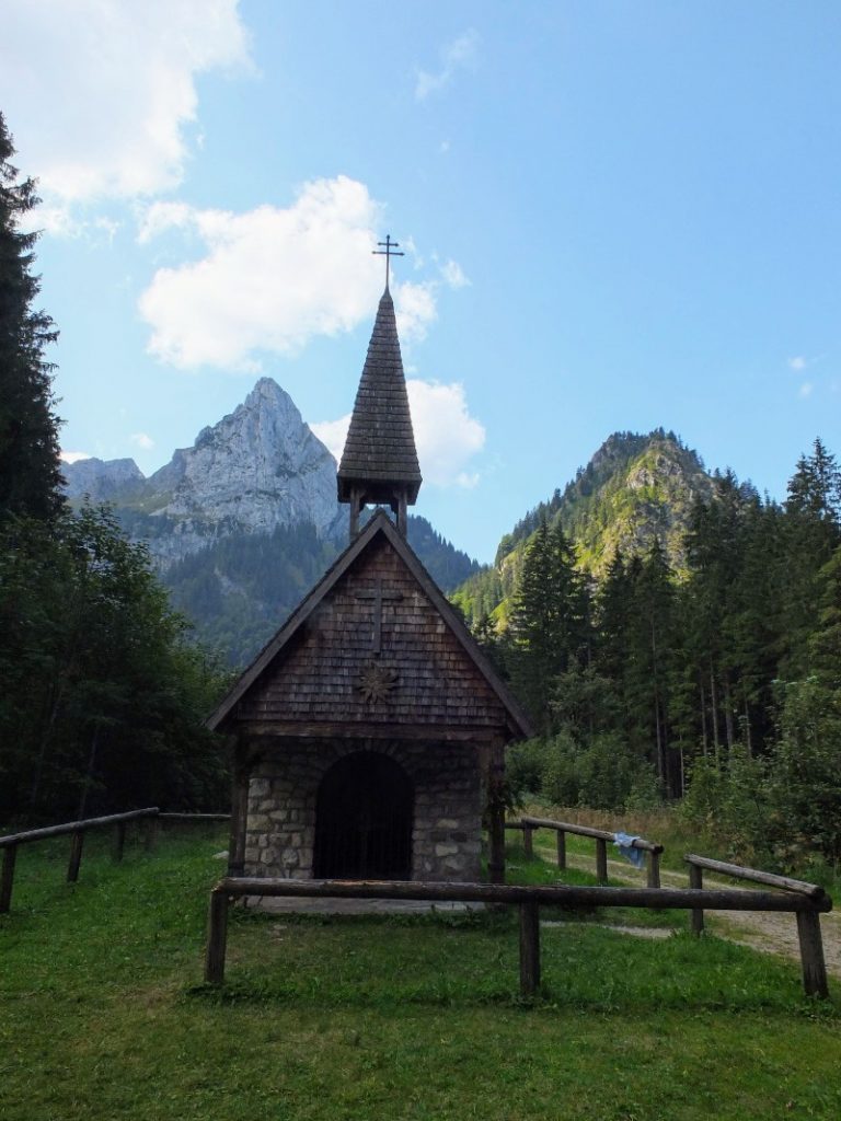 Wankerfleck memorial chapel in honor of injured mountaineers