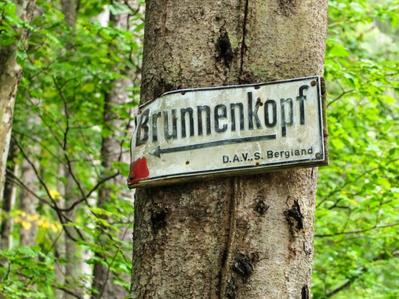 approaching Brunnenkopf hut