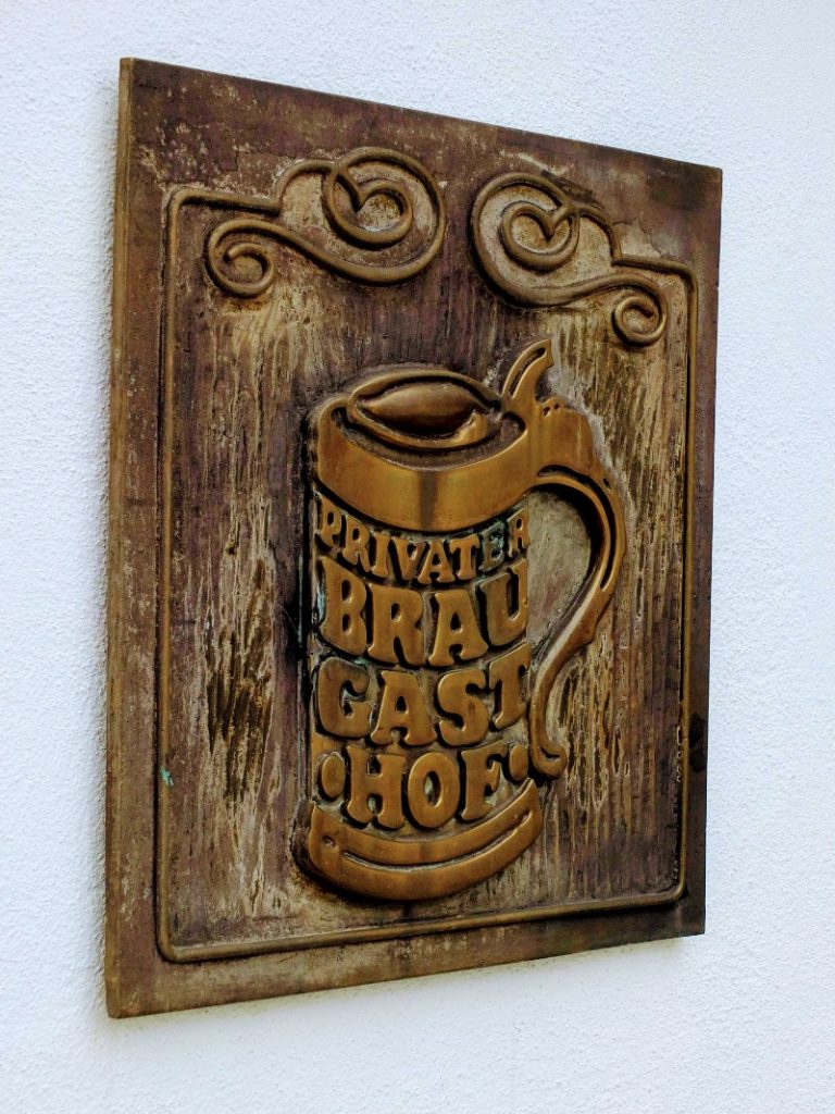 sign at Maxbrau