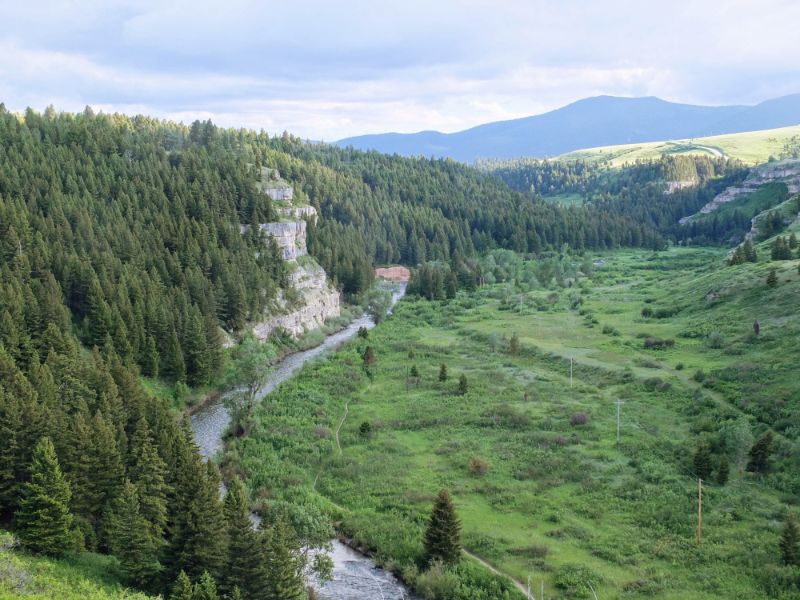 Sluice Boxes overlook Sluice Boxes overlook