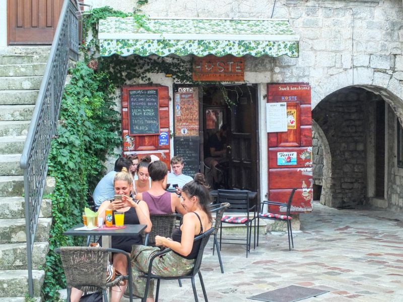 Hoste beer bar in Kotor