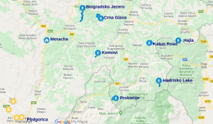 Location of hikes