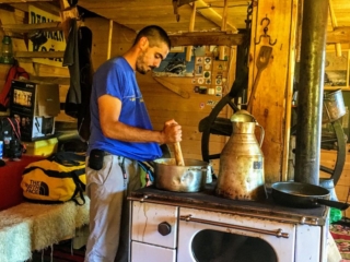 Radonija working on breakfast Radonija working on breakfast