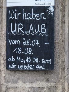 Drat! Urlaub!