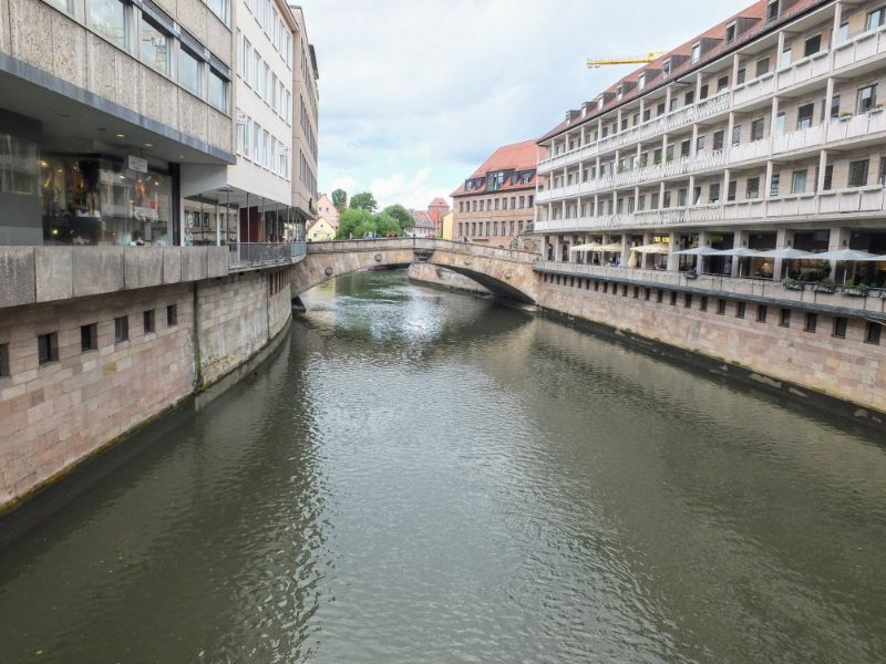 Pegnitz River in city center