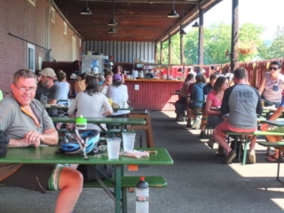 Lost Nation Brewing Beer Garden, Vermont Lost Nation Brewing Beer Garden, Vermont