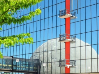 downtown reflection