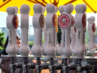 Thirsty Dog Brewery tap handles
