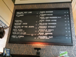 Taft's Ale House line-up Taft's Ale House line-up