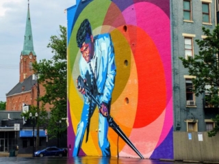 James Brown street art James Brown street art