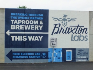 Braxton Labs wall sign Braxton Labs wall sign