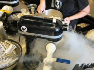 making ice cream making ice cream
