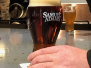 Cincinnati lager at Sam Adams taproom Cincinnati lager at Sam Adams taproom