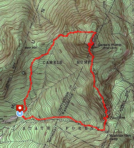 Camels Hump Loop Route