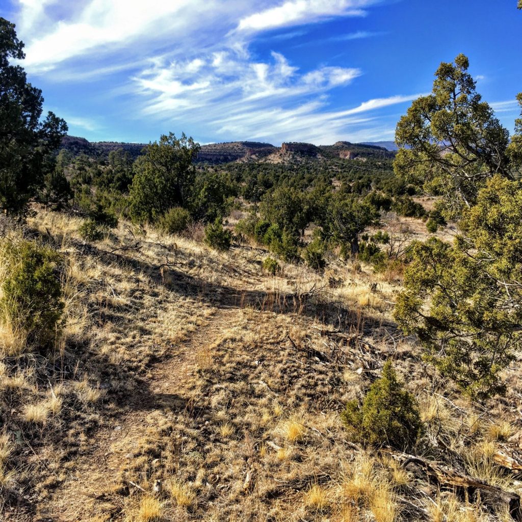 on the trail on the trail