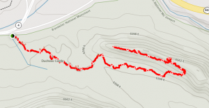 Hike Route - click anywhere on the map image for interactive route map