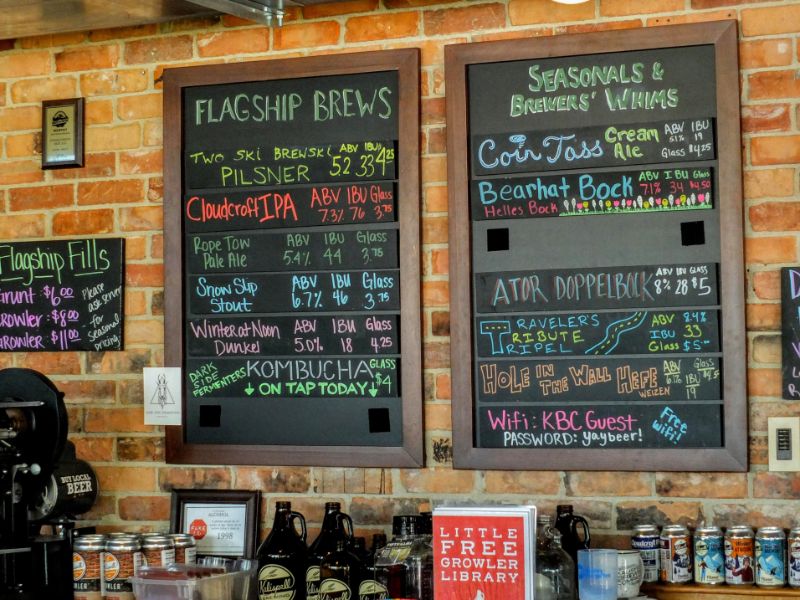 Kalispell Brewing Company line-up