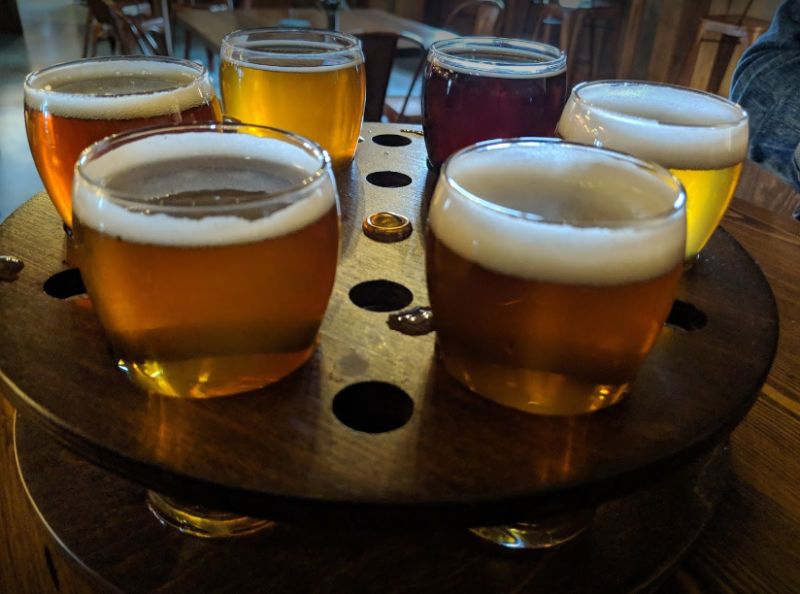 Sacred Waters Brewing sampler - image by Cody Gray