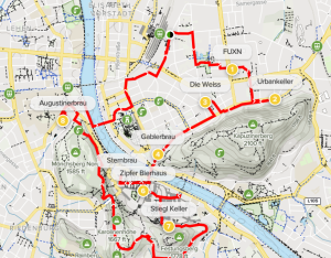 Salzburg Beer Walk Route