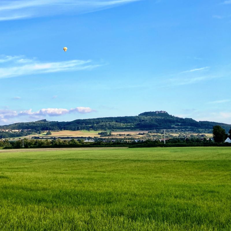 view across the valley to Staffelberg
