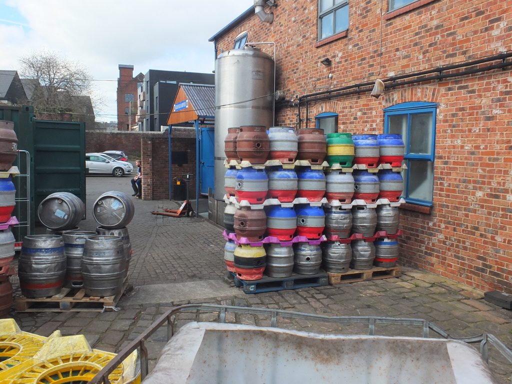 Kelham Island Brewery yard