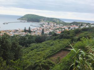 view of Horta from Canada da Praia